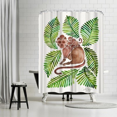 71 x 74 Shower Curtain, Mushrooms by Cat Coquillette East Urban Home