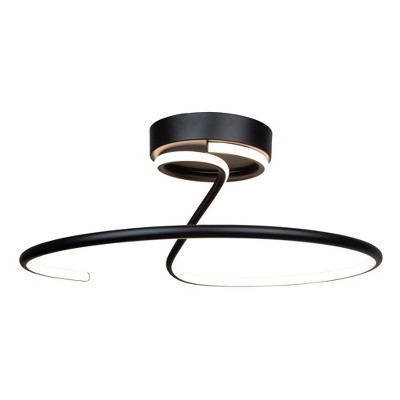 Artcraft Lighting Halo 1 - Light Semi-Flush Mount in  Black
