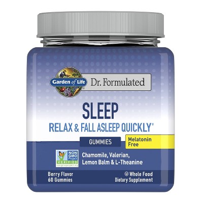 Garden of Life Dr. Formulated Adult Melatonin Free Sleep Gummies - 60ct