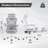RISOKEYS Ergonomic Office Chair with Footrest and Headrest,Adjustable Lumbar Support - High Back Mesh Computer Desk Chair for Home Office - 3 of 4