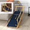 Gulches PawHut Dog Ramp, Adjustable 4 Height Pet Ramp, Foldable Wooden Large Dog Stairs, Natural Wood - 4 of 4