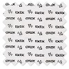 Bacati - Love Black/white kisses n hugs Crib/Toddler Bed Skirt - 2 of 3