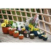 SpassWay 14" Dia Outdoor Indoor Ceramic Planter Pot Decorative Planter with Drainage Hole Patio Flower Pot - 4 of 4