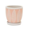 Melrose Stone Planter with Plate (Set of 2) - 3 of 3