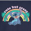 Juniors Womens Lilo & Stitch Cute But Crazy T-Shirt - 2 of 4