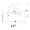 Vaxcel Orbit 4 - Light Flush Mount in  Oil Rubbed Bronze - 4 of 4