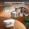 Oneisall PW04 Wireless Cat Fountain: 3.5L Stainless Steel, Battery Operated, Cordless, Rechargeable w/ Motion Sensor – Pet Water Dispenser - 4 of 4