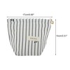 Unique Bargains Lightweight Clutch Plaid Bow Embroidery Makeup Bag 1 Pc - 2 of 4
