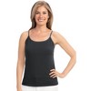 Collections Etc Comfy Adjustable Spaghetti Strap Cami with Built-In Bra - 3 of 4