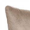 Edie@Home 20"x20" Oversize Delmonico Chenille Square Throw Pillow Sand: Woven Polyester, Indoor Use, Sewn Seam Closure - 4 of 4