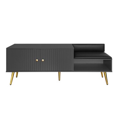 Bella Depot 54.3''W Modern Shoe Storage Bench