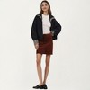 Anna-Kaci Women’s Button Front Corduroy Mini Skirt with Structured Patch Pockets and Clean Straight Hem for a Modern Textured Look - 2 of 4