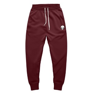 Dalix Alien Embroidered Fleece Jogger Cuff Sweatpant Sweats Soft Warm Cute Womens - 1 of 4
