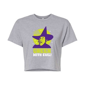 Women's - Wizard of Oz - Green With Evil Cropped Graphic T-Shirt - 1 of 4
