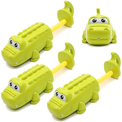 3 Pack Mini Alligator Water Squirt Guns for Kids, Crocodile Swimming Pool Toys, Outdoor Games, Summer Party