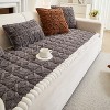 Acoinel Tufted Plush Sofa Cover with Non-Slip Backing for Pet,Gray - 2 of 4