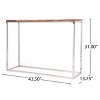 NicBex Narrow Console Table,Stylish Minimalist Entryway Table,Modern Couch Table for Living Room,Natural - 3 of 4