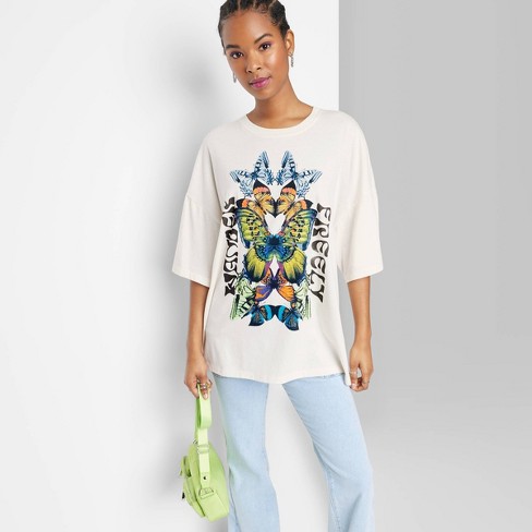 Women's Short Sleeve Oversized Graphic T-shirt - Wild Fable™ : Target