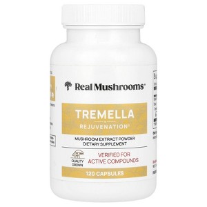 Real Mushrooms Tremella, Mushroom Extract Powder, 120 Capsules - 1 of 2