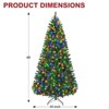 Vivatrees 6 Ft Prelit Artificial Christmas Tree, with 10 Lighting Modes, Metal Stand, Hinged Branches, Realistic Xmas Pine Tree for Holiday Decor - 3 of 4