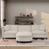Lycvki 107.87 in. Sectional Sofa Couch with Ottoman and Cushions - 2 of 4