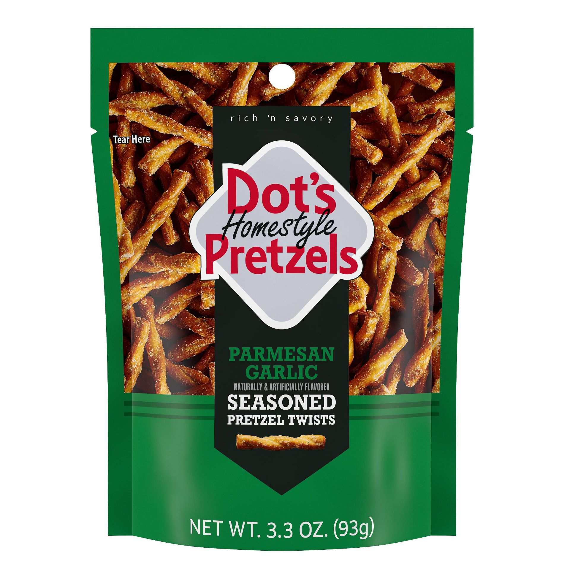 Dot's Homestyle Pretzels Parmesan Garlic - 3.3oz