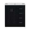 VYNXARIA 30'' Bathroom Vanity with Resin Sink - Solid Wood Frame & 3 Drawers - 3 of 4