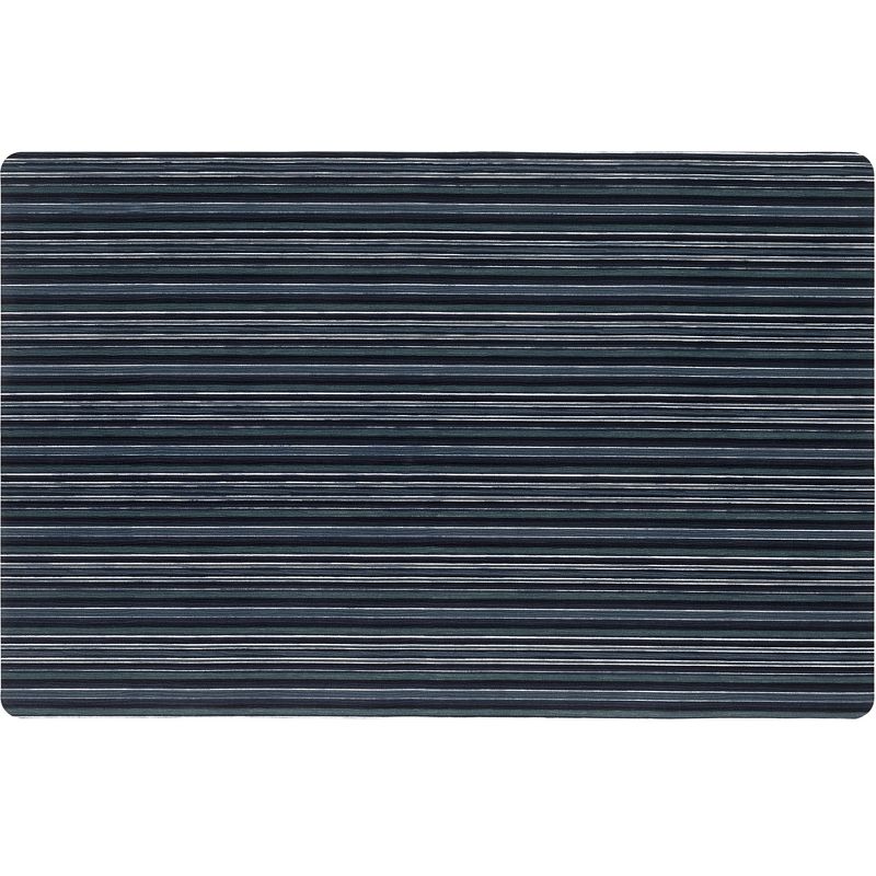 SoHome Smooth Step Striped Machine Washable Low Profile Stain Resistant Non-Slip Versatile Utility Kitchen Mat, 1 of 9