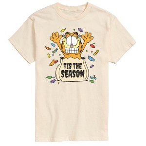 Men's - Garfield - Halloween Tis The Season Short Sleeve Graphic T-Shirt - 1 of 4