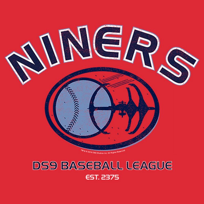 Men's Star Trek: Deep Space Nine Niners DS9 Baseball League T-Shirt, 2 of 6