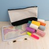 John Bead Textured Cosmetic Bag Latch Hook DIY Kit for Beginners - 4 of 4