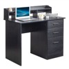 Karl Home 43.31 inch W Rectangle Computer Desk with Hutch - 3 of 4