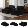 VASIP Double Chaise Cloud Couch - Oversized Corduroy Sleeper Sofa, Deep Seat ,for Living Room,Apartment,No Assembly Required,Green - 2 of 4