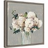 Amanti Art White Hydrangea (Vase) by Allison Pearce Canvas Wall Art Print Framed 16 x 16-in. - 3 of 4