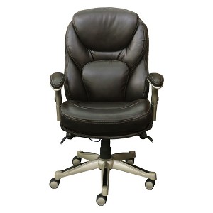 Office Chair with Back In Motion Technology Dark Chestnut - Serta, Dark Brown