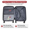 Karl Home Carry on ABS&PC 20 Inch Luggage with Front Compartment Double Spinner Wheels TSA LockBlue Blue - 4 of 4