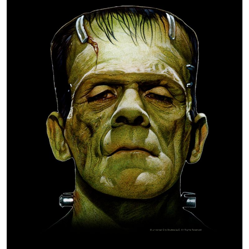 Men's Universal Monsters Big Frankenstein's Creature Head T-Shirt, 2 of 6