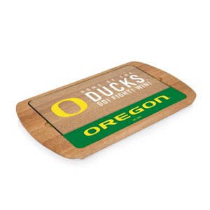 NCAA Oregon Ducks Parawood Billboard Glass Top Serving Tray - 1 of 3