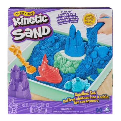 Kinetic Sand Box Set Sand Box & Tools - 1lb, Kinetic Sand