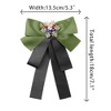 INSPIRE CHIC Women's Big Ribbon Bowknot Snowflakes Multicolor Rhinestone Brooches Bow Ties - 2 of 4