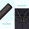 Sonkuki 9 FT Outdoor Patio Umbrella Market Table Umbrella With a Crank for Garden, Deck and Pool - 4 of 4