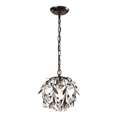 Circeo Deep Rust Crystal Mini Pendant Light