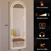 65"x21" Arch LED Full Length Mirror: Dimmable, High-Def, Explosion-Proof, Standing/Wall-Mounted - 3 of 4
