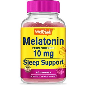 WellYeah Melatonin Gummies 10mg - Natural Berry Flavor - 60 Count - 1 of 4