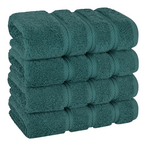 American Soft Linen 4 Pack Bath Towel Set, 100% Cotton, 27 inch by 54 inch  Bath Towels for Bathroom, Sage Green