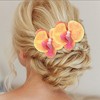 Unique Bargains Women's Phalaenopsis Faux Pearl Duckbill Clip 2 Pcs - 2 of 4
