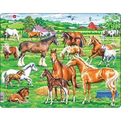 Larsen Beautiful Horses 33 Piece Children's Jigsaw Puzzle