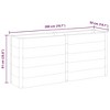 vidaXL Garden Raised Bed Grey Wood Plastic Composite (WPC), Steel - 78.7" x 19.7" x 35.8" - 4 of 4
