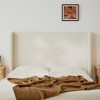 King Size Upholstered Platform Bed with 52.4" High Headboard - 3 of 4