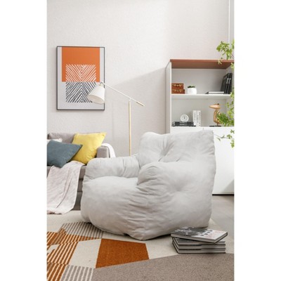 UPHA 010-Soft Velvet Fabric Bean Bag Chair Filled With Memory Sponge